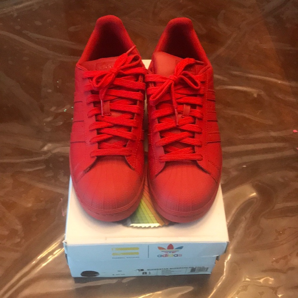 Adidas Originals Pharrell Superstars Red